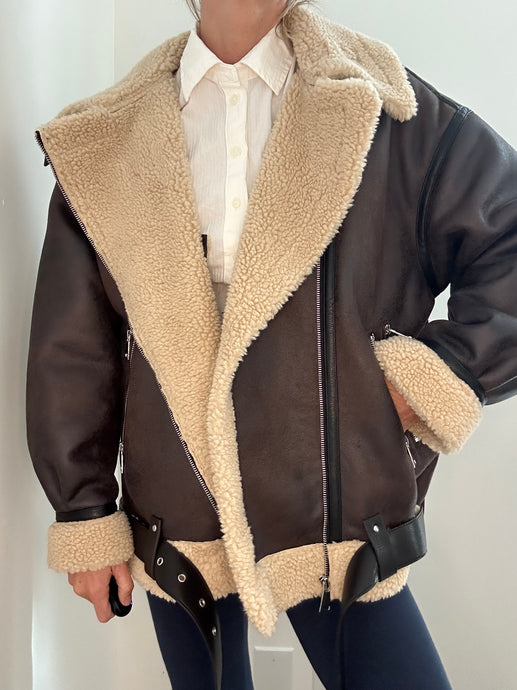 Faux Sherpa Coat